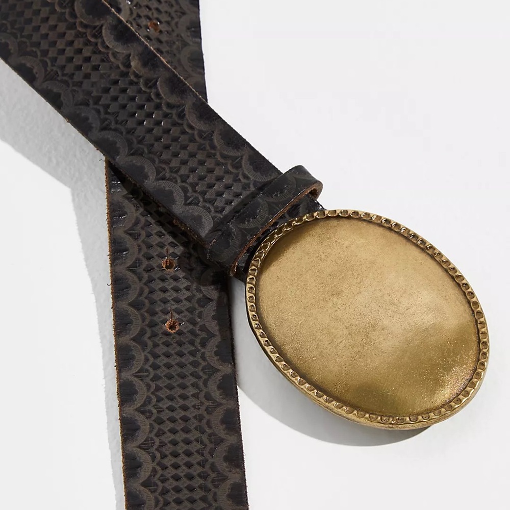 Free People Duke Concho Belt - Black